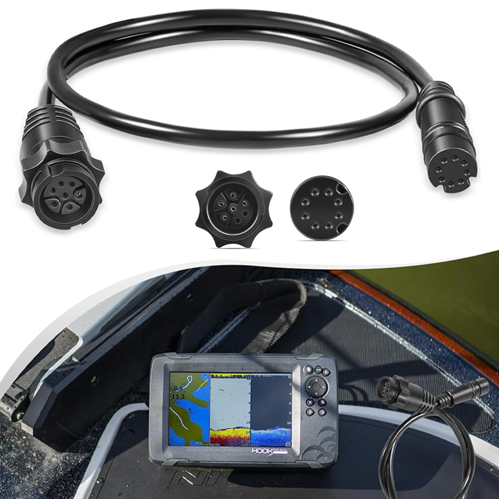 Fish Finder Lowrance Hook - 000-14068-001 7ピン トランスデューサー - 魚群探知機およびチャートプロッター用アダプターケーブル Lowrance