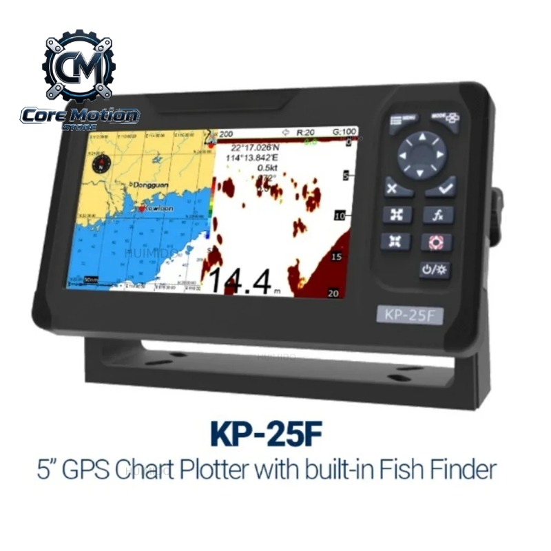 Fish Finder Transducer 200Khz - KP-25F 多機能マリンチャートプロッター（内蔵型魚群探知機、デュアル周波数（50&200KHz）、トランスデューサーTD-28付き）