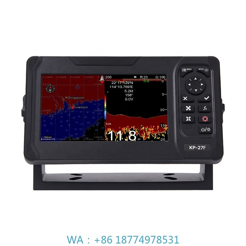 Fish Finder Sonar Gps 7 Inch - ナビゲーター付き魚群探知機 Fish Echo SounderKP-27F 新品 7インチGPSチャートプロッター
