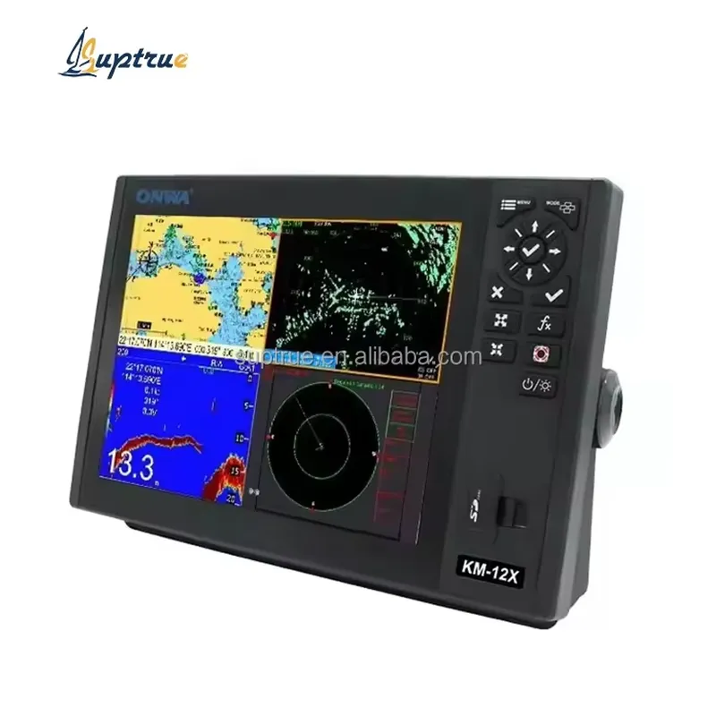 Fish Finder Gps Chartplotter Combo - ONWA KM-12X 5in1 マリンGPSチャートプロッター AISトランスポンダー 魚群探知機