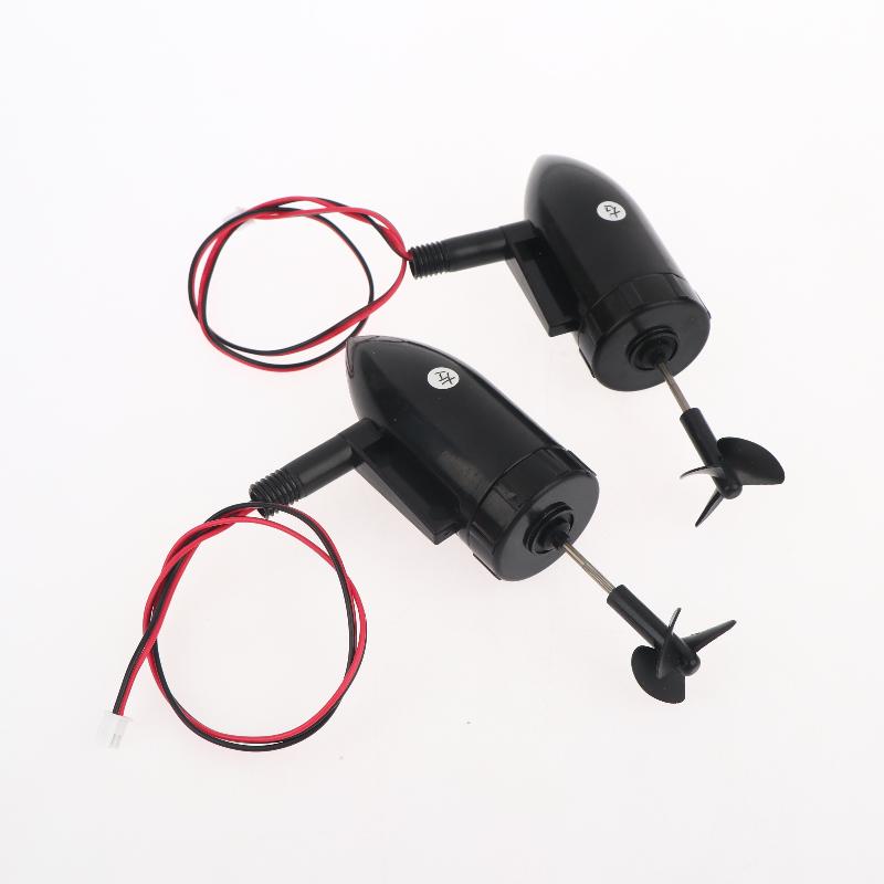 Fish Finder Battery 12V - 防水プロペラ1セット 7.4V 12V 水中スラスタ 390ブラシ付きモーターエンジン 3枚羽根プロペラ付き