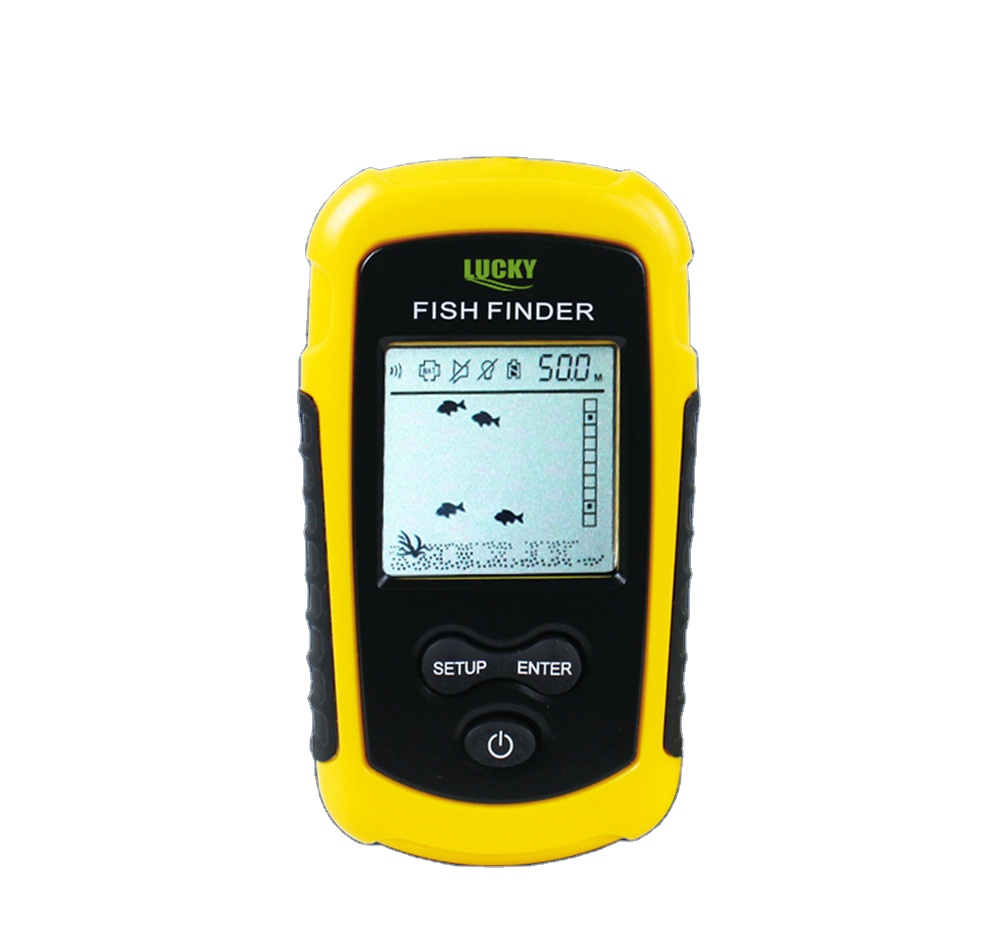 Fish Finder Transducer 200Khz - FF1108-1 漁業用エコーサウンダー。最大探知深度100m。携帯型トランスデューサー。魚群探知機。