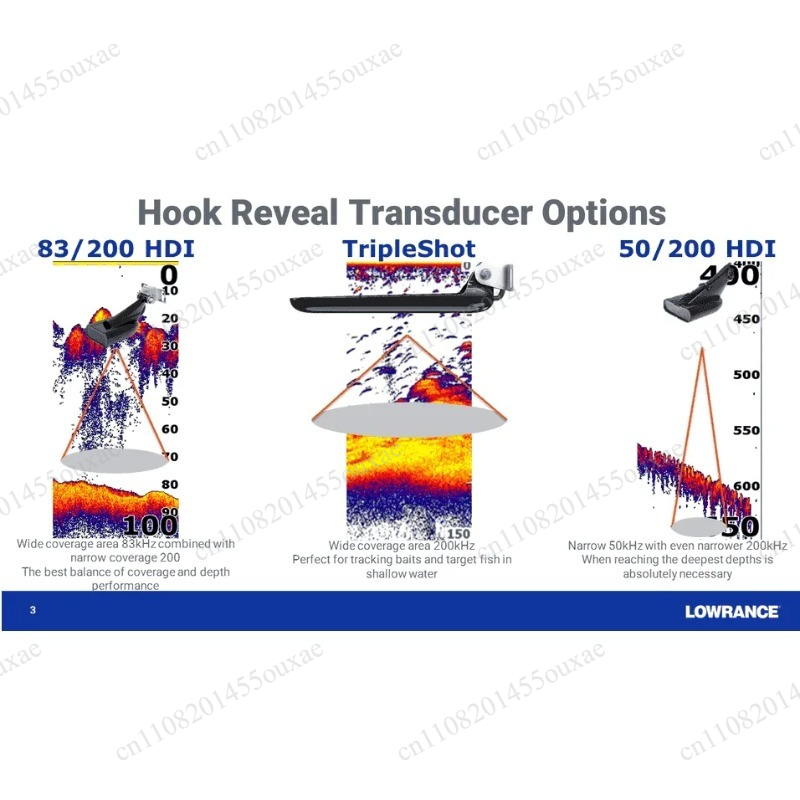 Fish Finder Lowrance Hook - ローランス フックリーブル 7X トリプルショット ソナー 魚群探知機