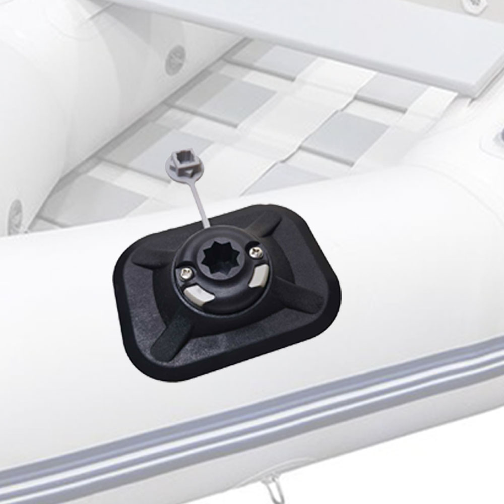 Fish Finder Transducer Mount - PVC製インフレータブルボート釣り竿ホルダーマウントカヤックサーフィンボード電子機器固定具魚群探知機GPS接着式表面実装パッド