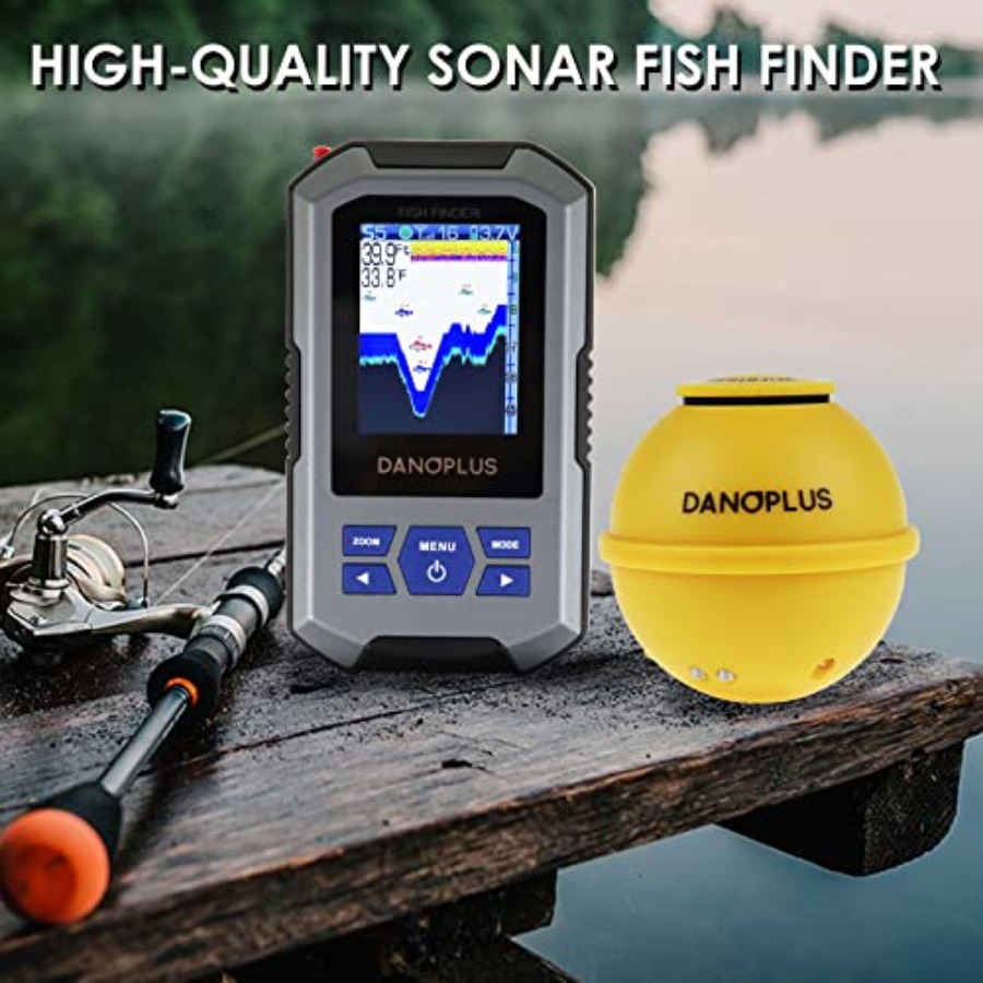 大型HDディスプレイ、ワイヤレス接続対応、147フィートの深 - Fish Finder Castable Wireless のレビューと価格