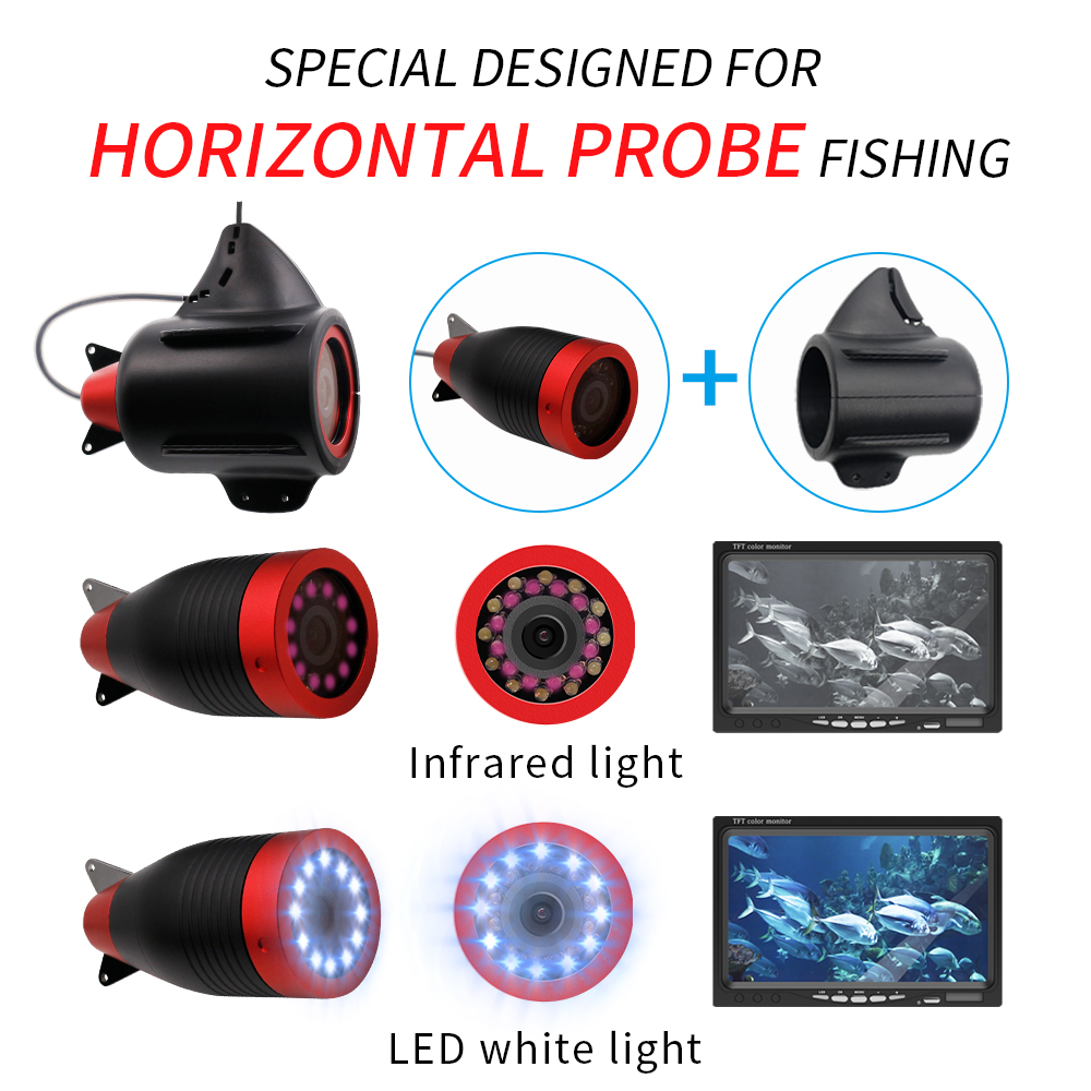 水中氷釣りカメラ、魚群探知機、LED魚群探知機、タックルアク - Fish Finder Ice Fishing のレビューと価格