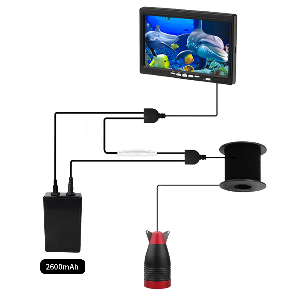 水中氷釣りカメラ、魚群探知機、LED魚群探知機、タックルアク - Fish Finder Ice Fishing のレビューと価格