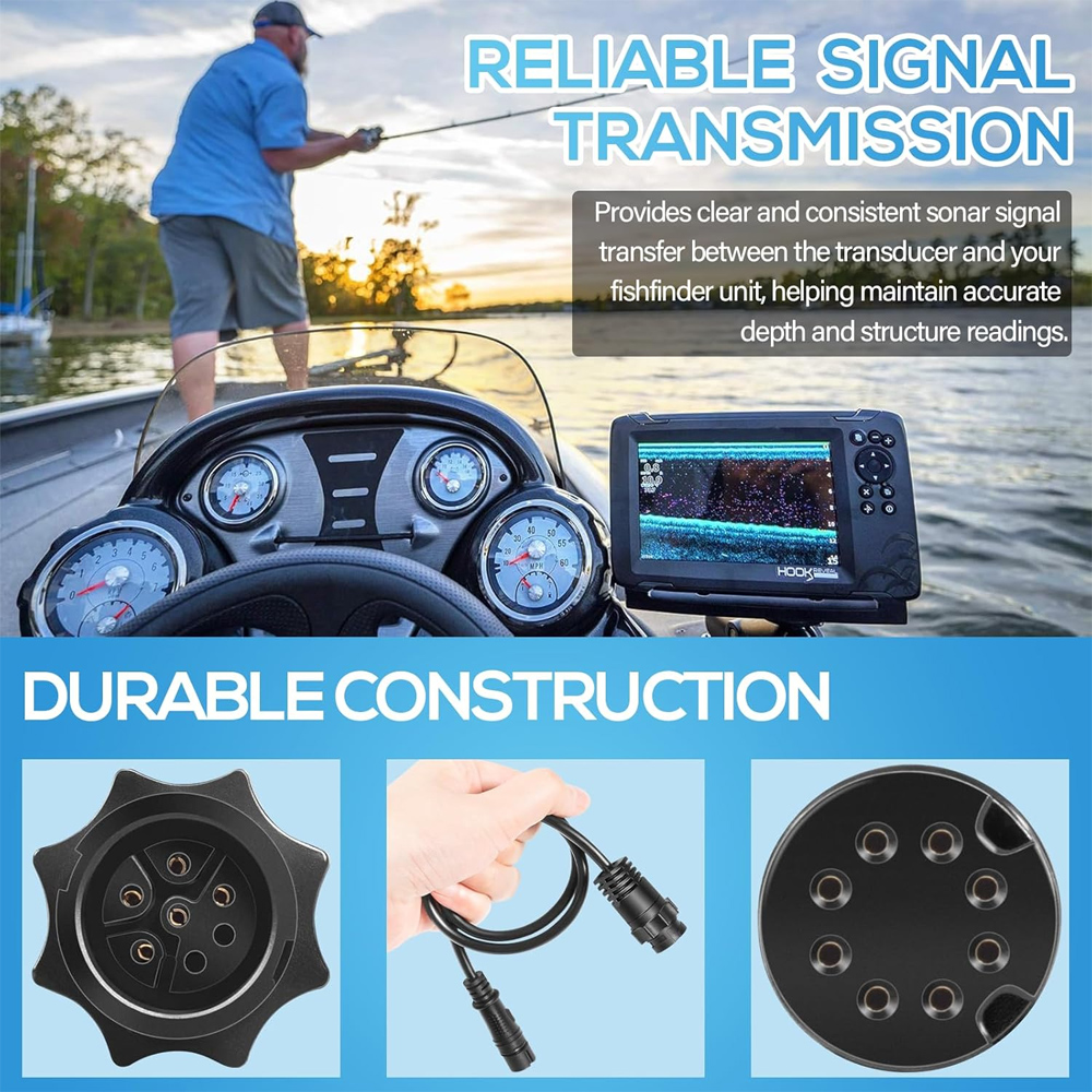 000-14068-001 7ピン トランスデューサー -  - Fish Finder Lowrance Hook のレビューと価格
