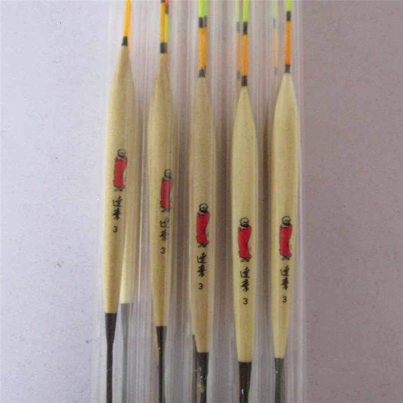 5 ピース/ロット釣りフロート木製バルサ Flotteur  - Fish Finder Ice Fishing のレビューと価格