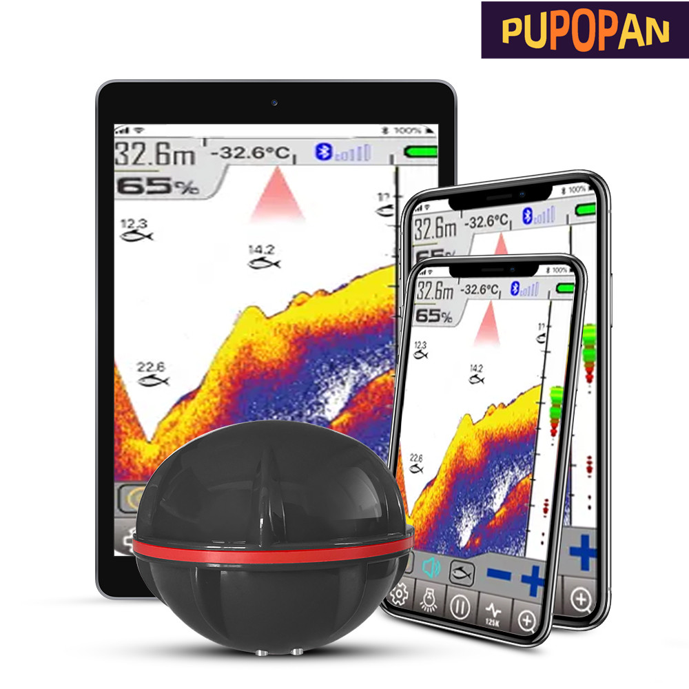 PuPoPan ワイヤレス Bluetooth スマートソナ - Chirp Sonar Fish Finder のレビューと価格