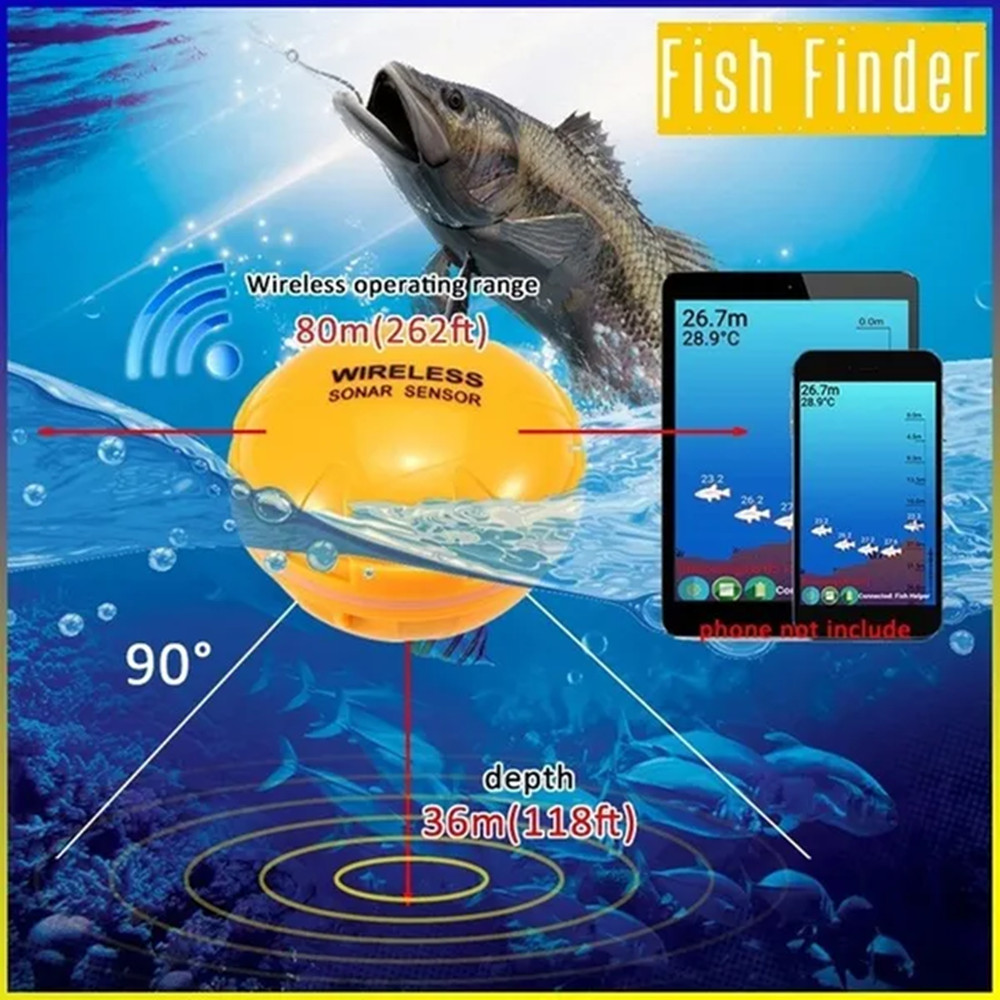 PuPoPan ワイヤレス Bluetooth スマートソナ - Chirp Sonar Fish Finder のレビューと価格