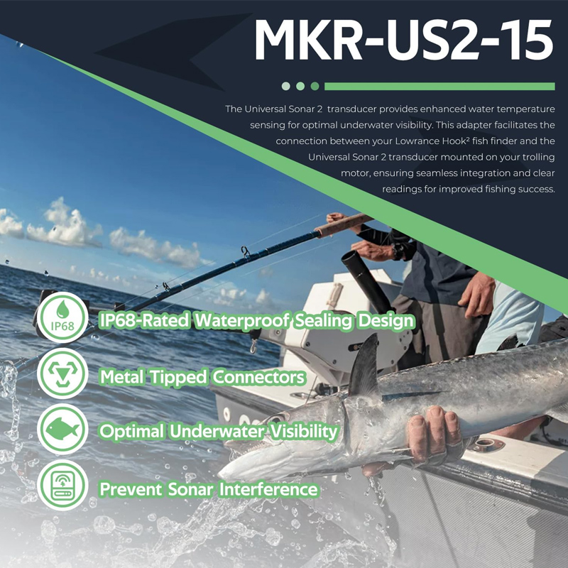1852075 MKR-US2-15 ユニバーサルソナーアダ - Fish Finder Lowrance Hook のレビューと価格