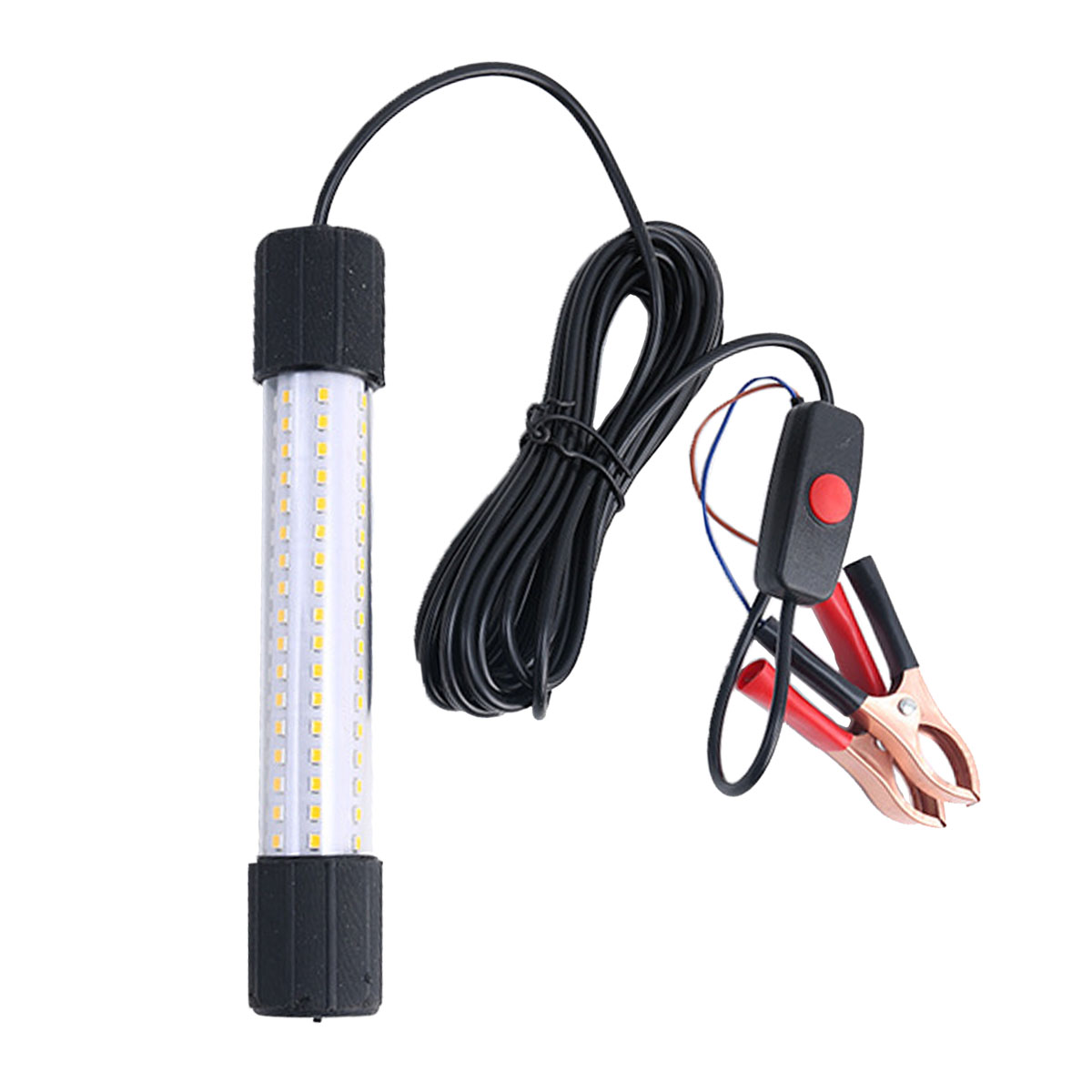 水中集魚灯 15W 防水水中魚探ライト 集魚ライト 電源コー - Fish Finder Battery 12V のレビューと価格