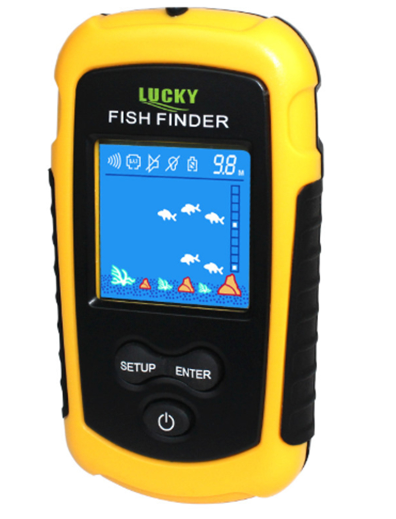 アラーム機能付き魚群探知機 100m ポータブル魚群探知機  - Fish Finder Transducer 200Khz のレビューと価格