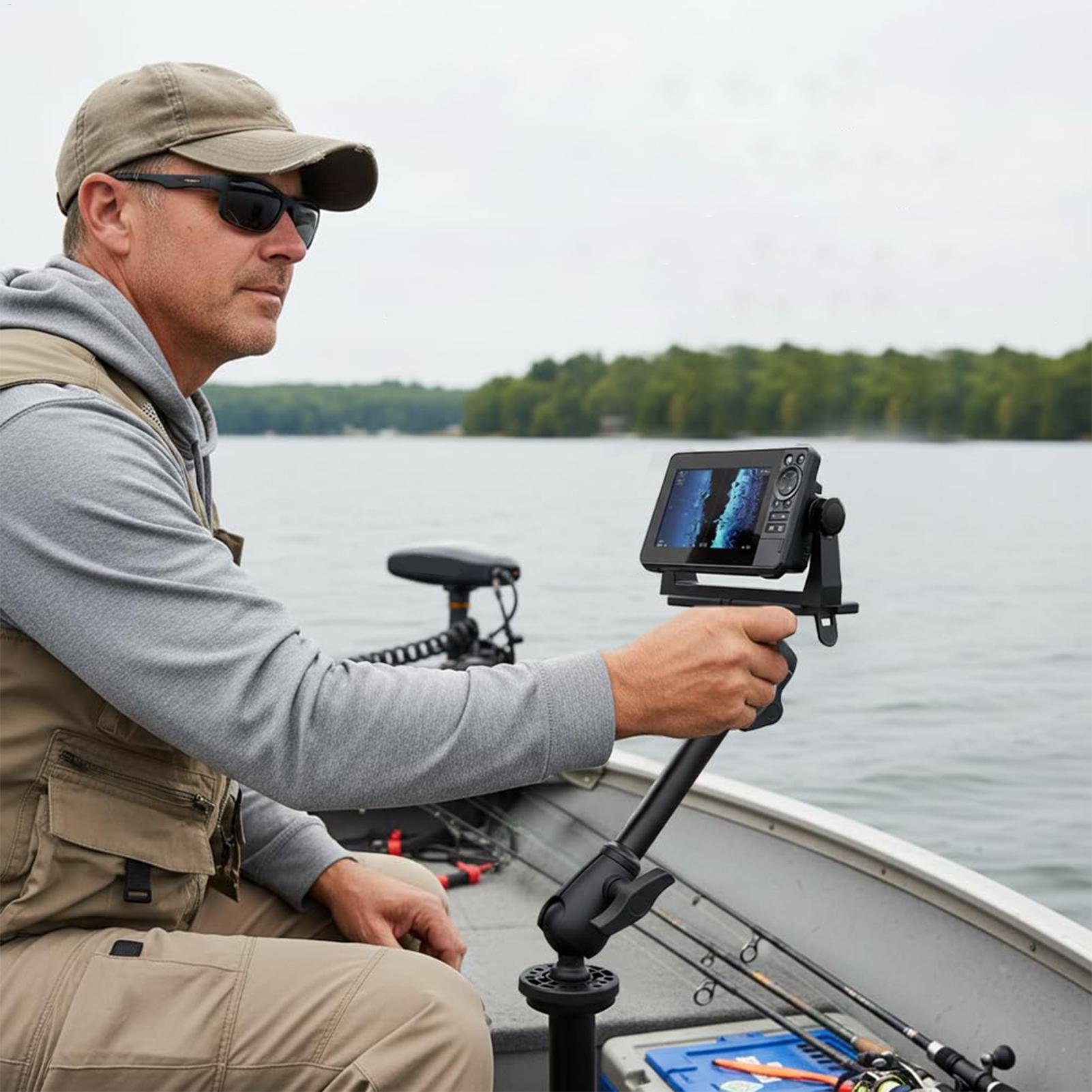 魚群探知機トランスデューサーマウント 360 度回転カヤック - Fish Finder Transducer Mount のレビューと価格