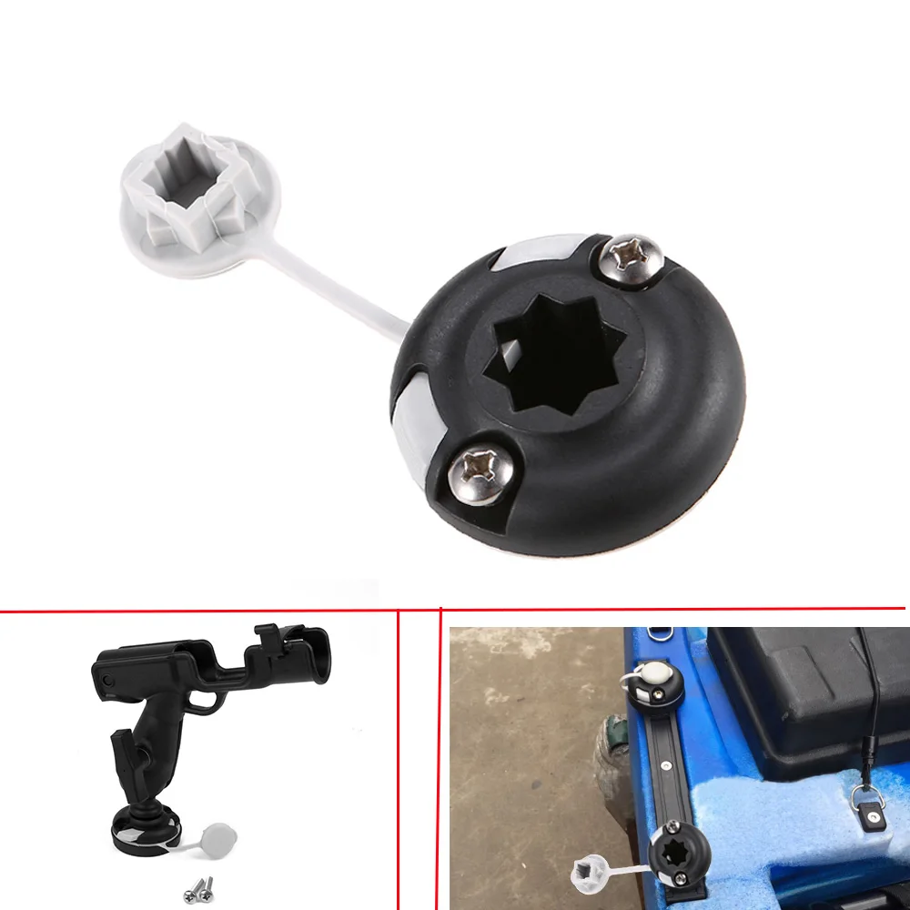 耐久性のあるナイロンカヌーカヤックスターマウントベースインフ - Fish Finder Transducer Mount のレビューと価格
