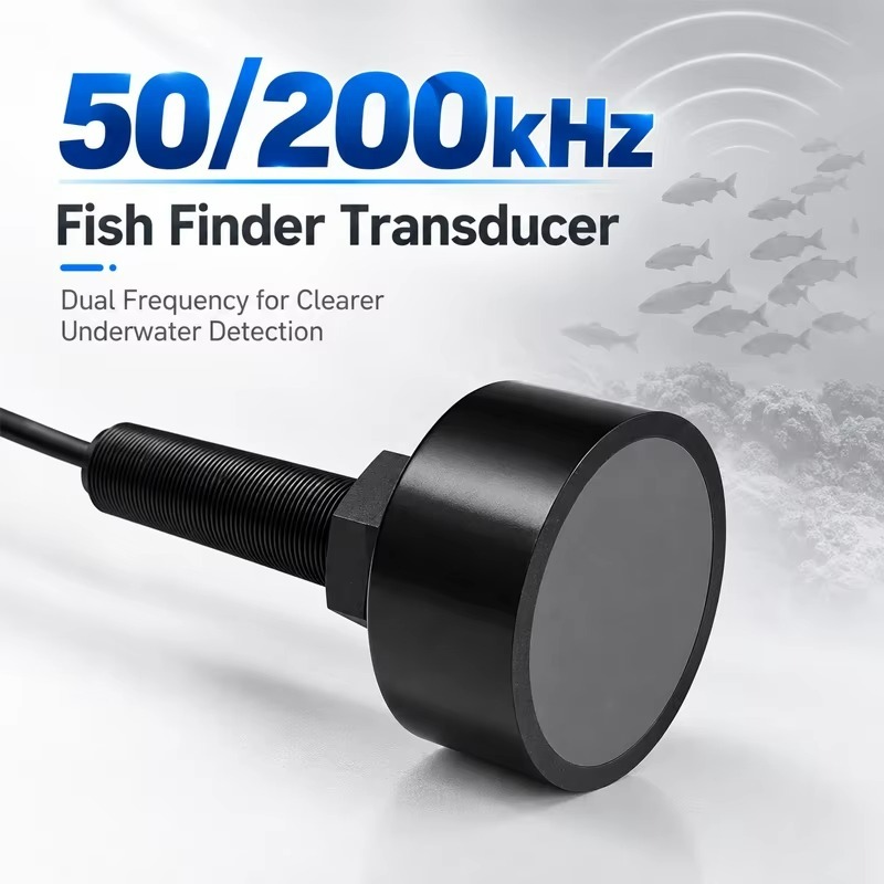 50kHz/200kHzデュアル周波数超音波トランスデューサ - Fish Finder Transducer 200Khz のレビューと価格