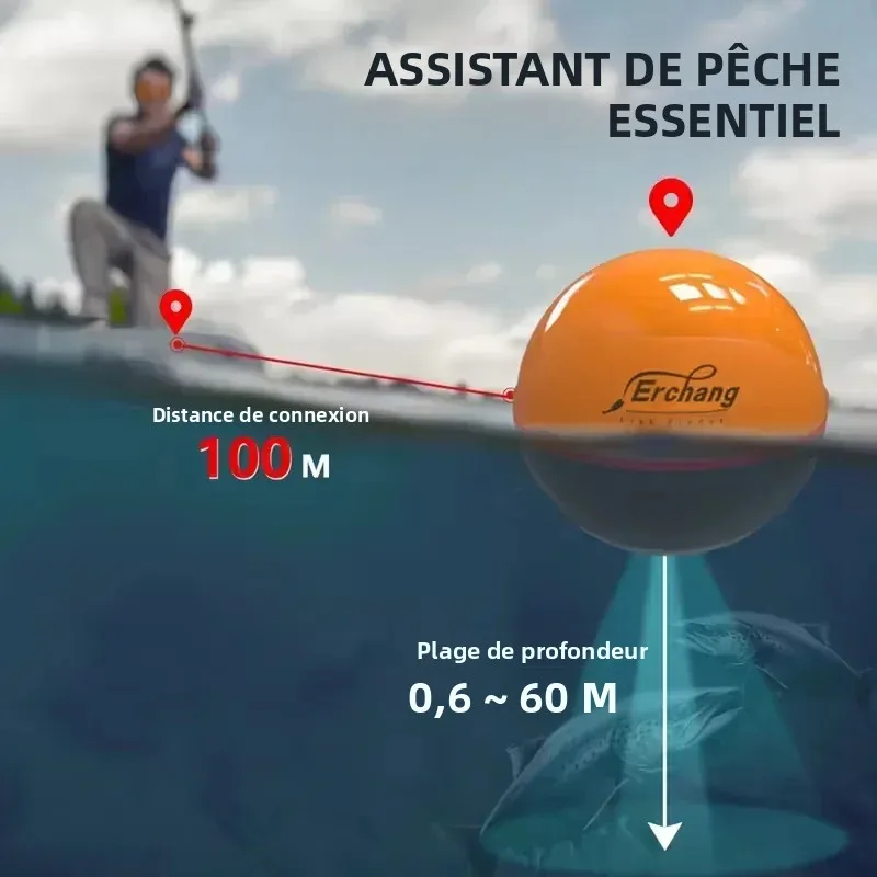Erchang F68 Wi-Fi魚群探知機 100mワイヤ - Fish Finder Kayak Portable のレビューと価格