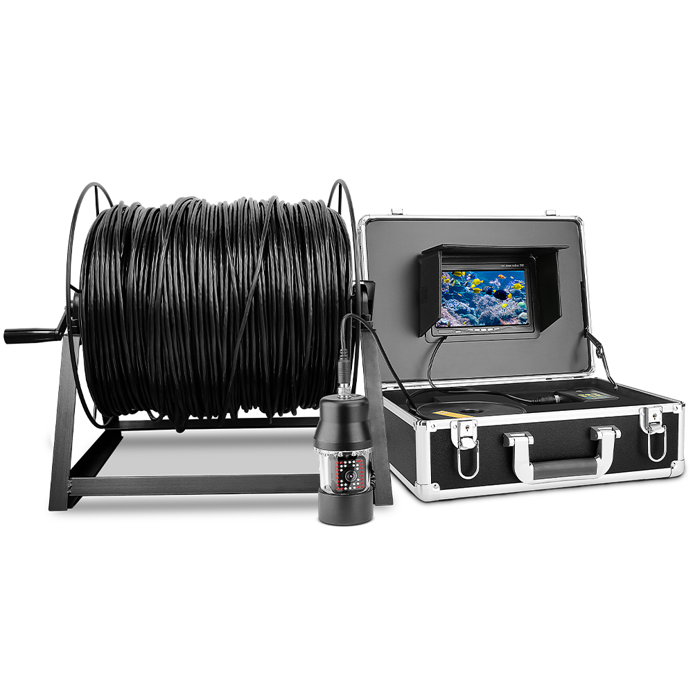 深度温度計付き360度回転パノラマビューDVRレコーダー7イ - Fish Finder Battery 12V のレビューと価格