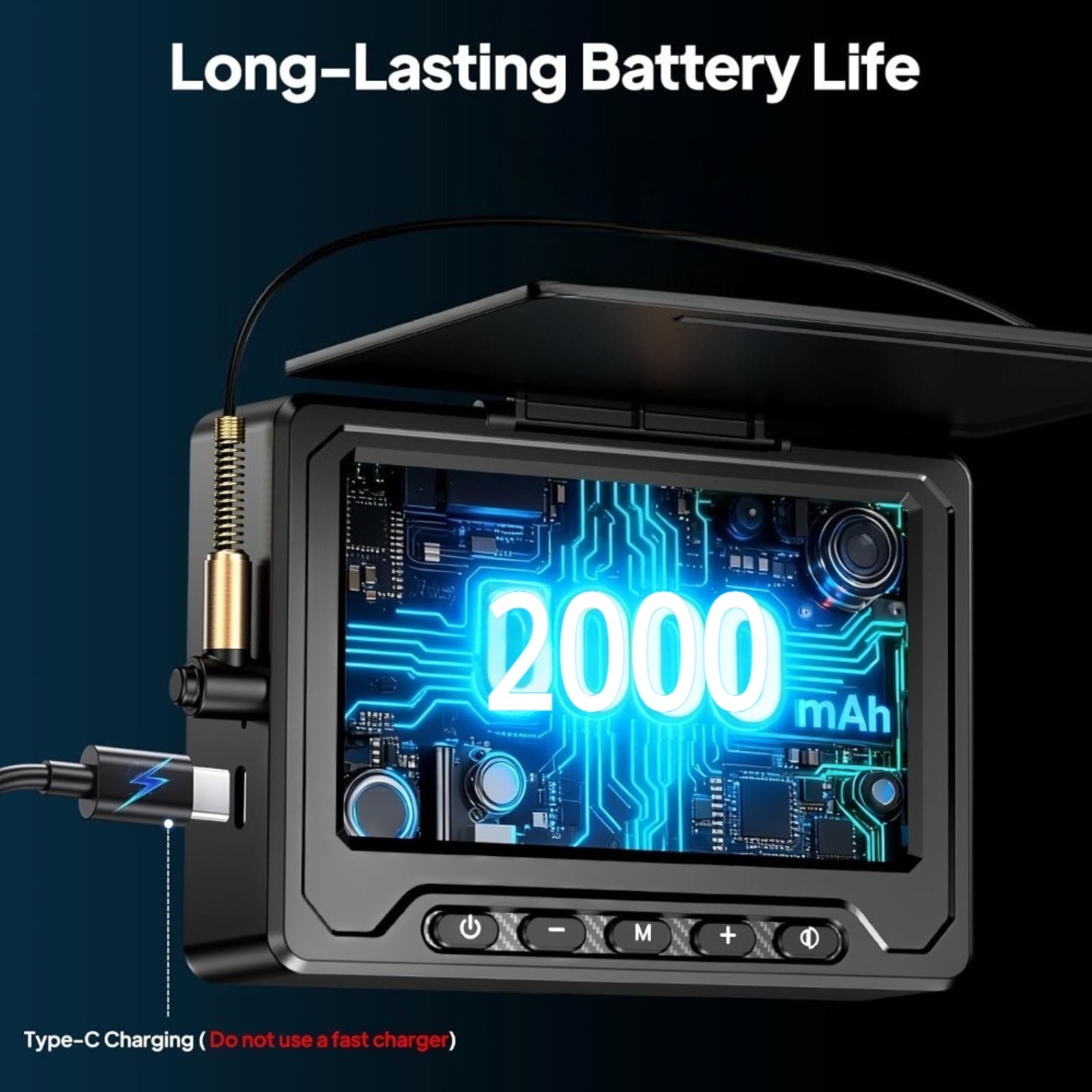 [1080P水中魚群カメラ 2000mAh] 4.3インチ  - Fish Finder Kayak Portable のレビューと価格