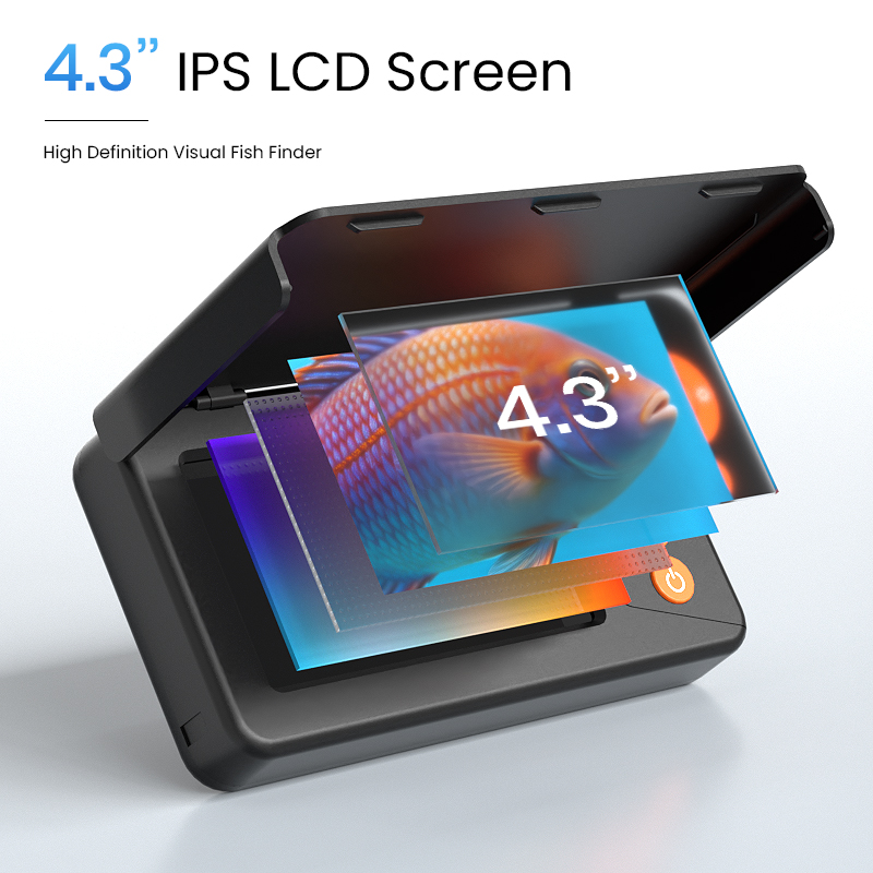 防水機能付きの釣り用カメラ。暗視機能搭載、4.3インチ画面。 - Fish Finder Ice Fishing のレビューと価格