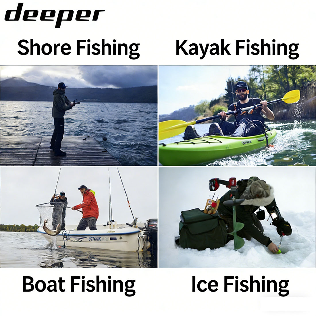 DEEPER スマートソナー Chirp+3 + リモコン付 - Chirp Sonar Fish Finder のレビューと価格