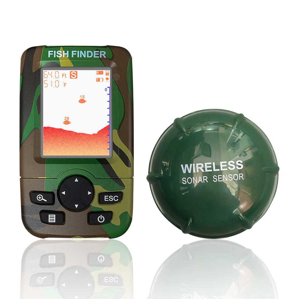 スマートポータブルソナー魚探知機ボート深さ釣り魚探知機防水ハ - Fish Finder Kayak Portable のレビューと価格