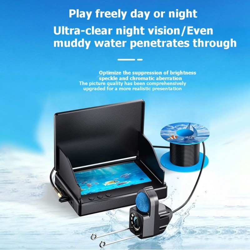 ABVE-魚群探知機水中カメラ 4.3インチ IPS ディス - Fish Finder Ice Fishing のレビューと価格