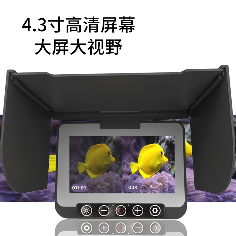 4.3 インチ IPS スクリーン 1000TVL 水中 1 - Fish Finder Ice Fishing のレビューと価格