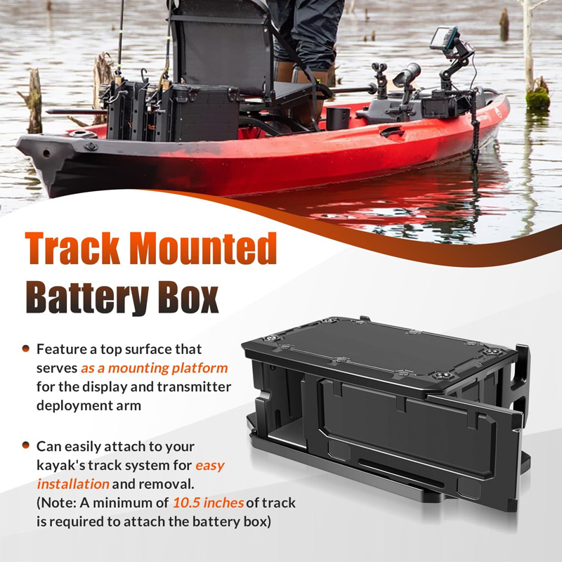 魚群探知機用トラックマウントバッテリーボックス、YakAtt - Fish Finder Transducer Mount のレビューと価格