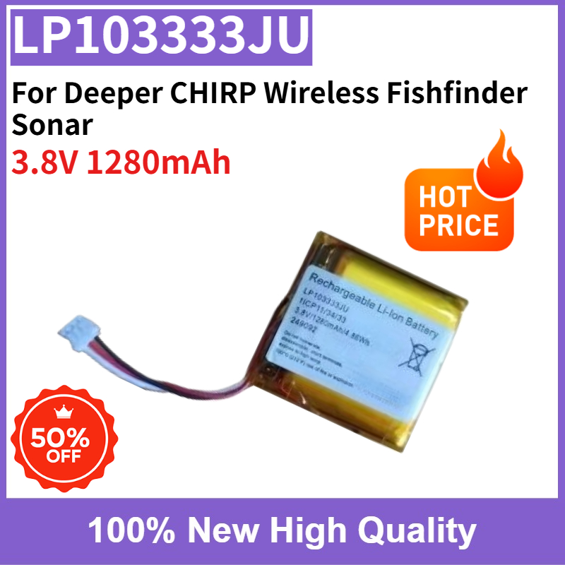 新品 3.8V 1280mAh LP103333JU 103 - Chirp Sonar Fish Finder のレビューと価格