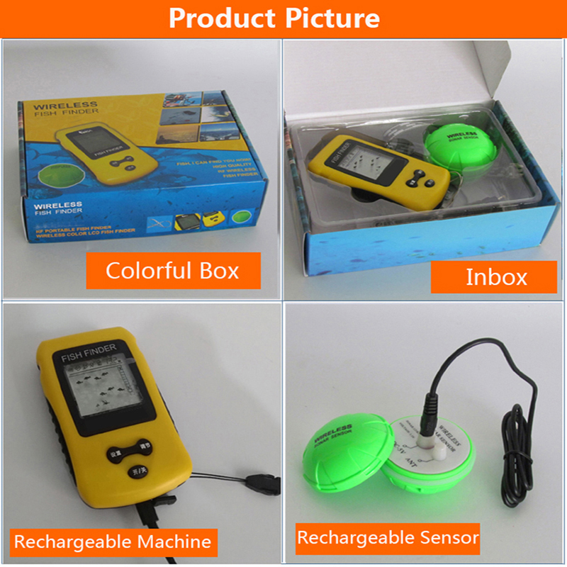 ソナーセンサー付きワイヤレス魚群探知機,電気ソナー,深さトラ - Fish Finder Ice Fishing のレビューと価格