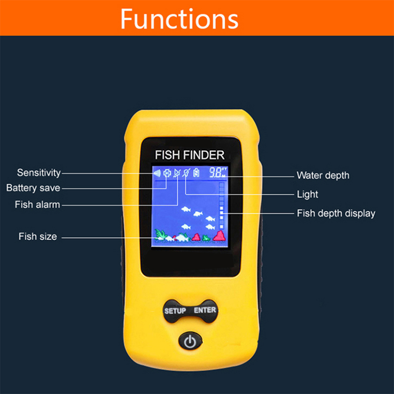ソナーセンサー付きワイヤレス魚群探知機,電気ソナー,深さトラ - Fish Finder Ice Fishing のレビューと価格