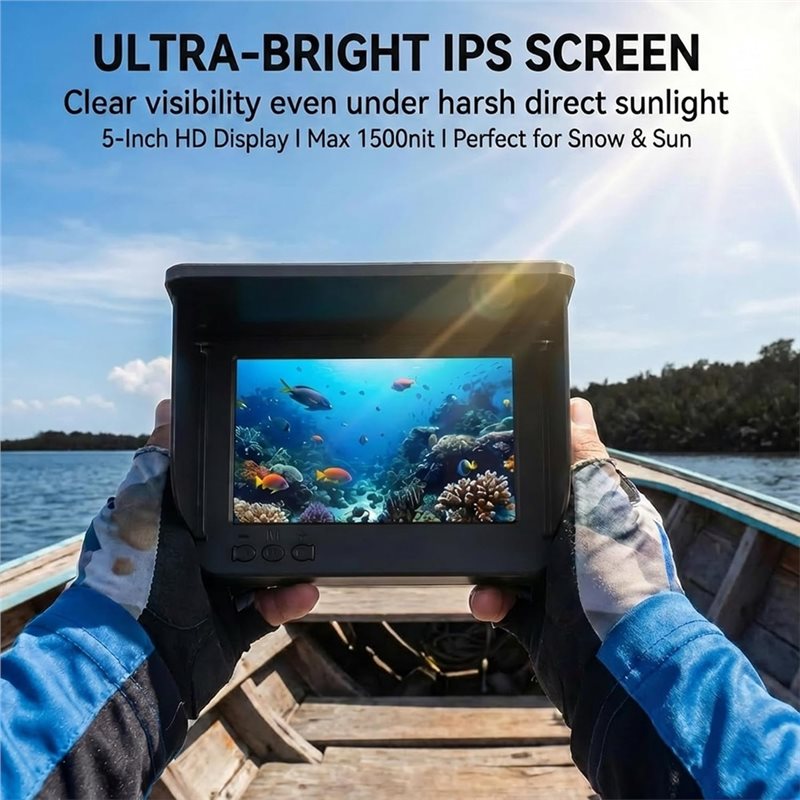 A64T-水中釣り用探知カメラ：220 ° 広角レンズ/携帯 - Fish Finder Kayak Portable のレビューと価格