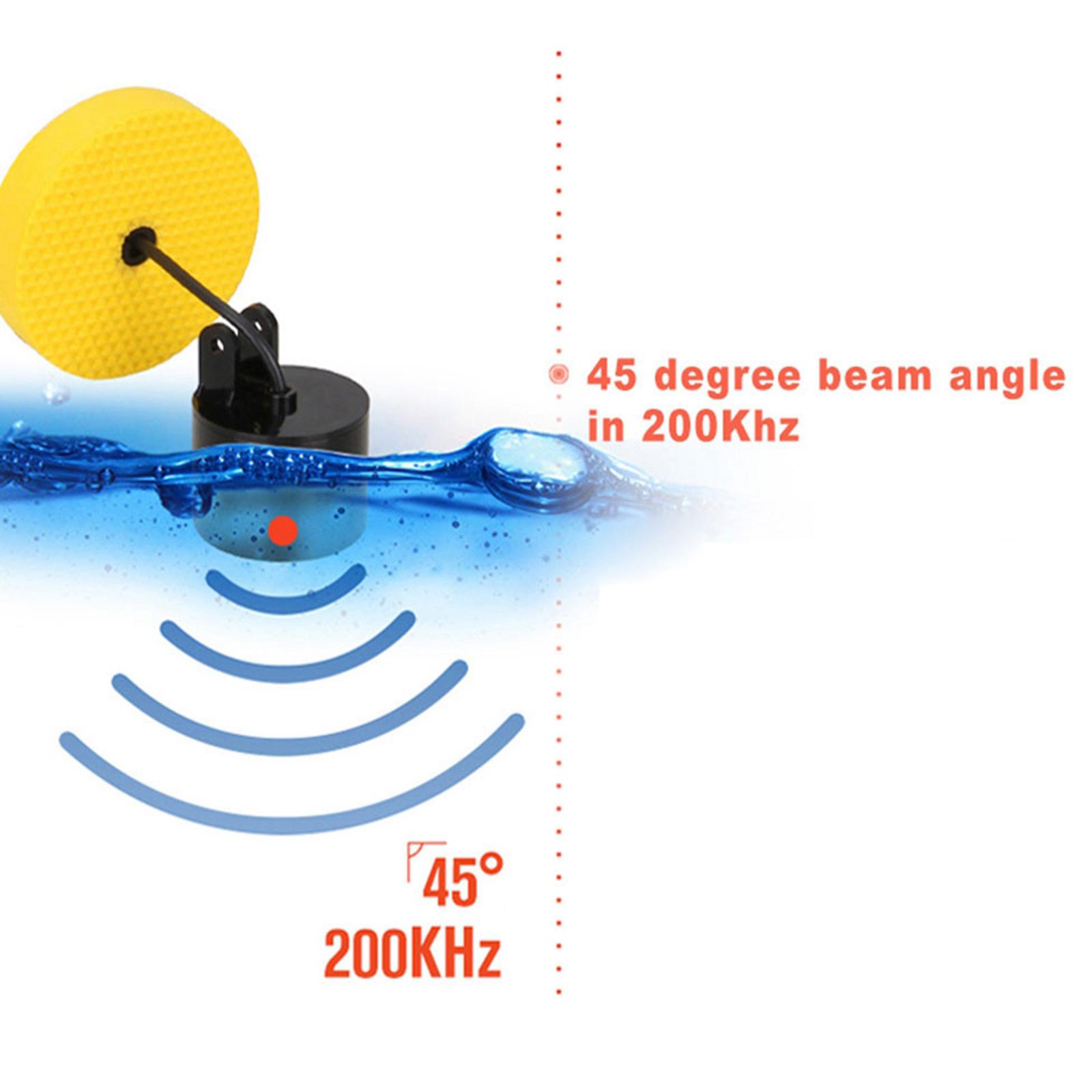 LEDバックライトディスプレイとトランスデューサー付き魚群探 - Fish Finder Transducer 200Khz のレビューと価格
