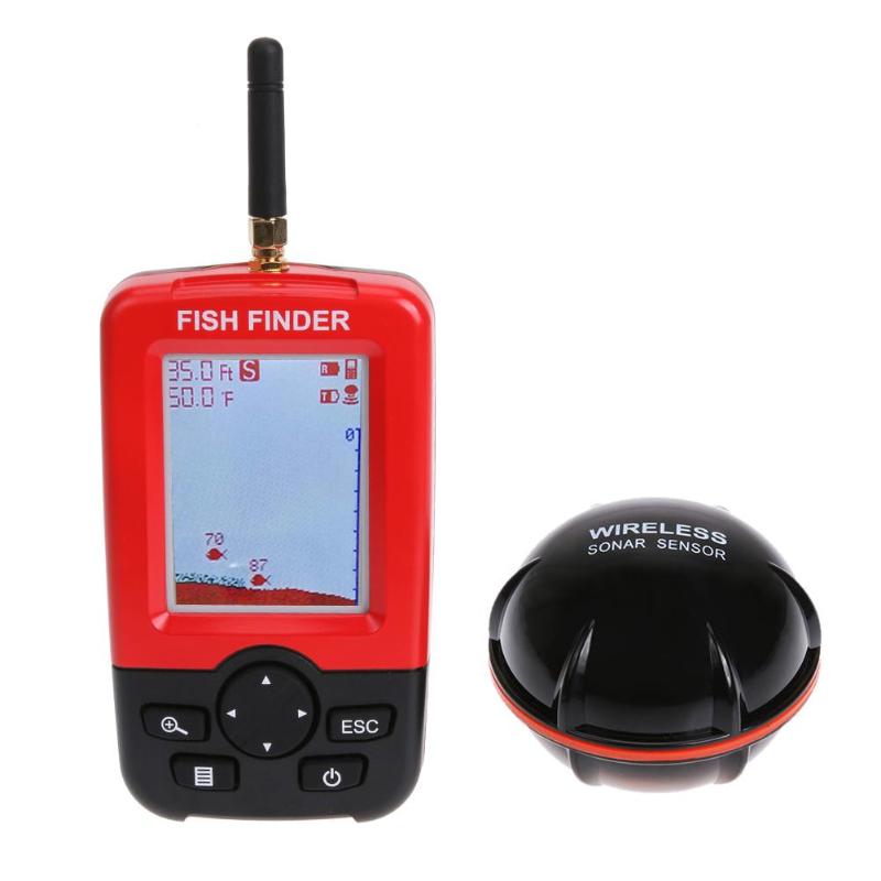 100M ワイヤレスソナーセンサー深さ魚群探知機エコーサウン - Chirp Sonar Fish Finder のレビューと価格