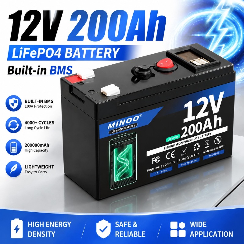 12V 200Ah リチウム鉄リン酸バッテリー、太陽光発電対 - Fish Finder Battery 12V のレビューと価格