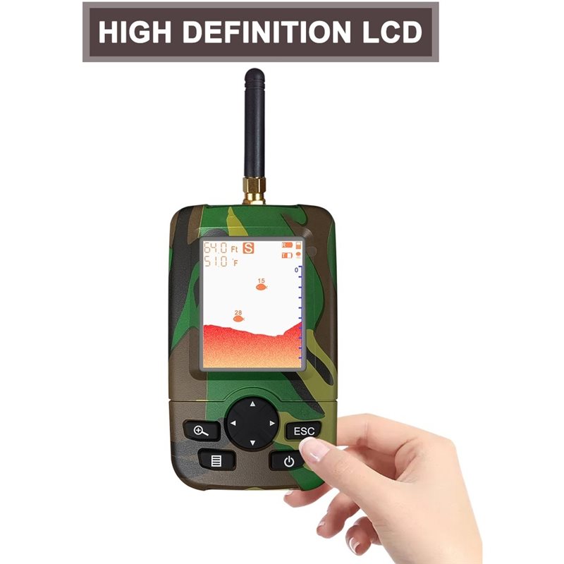A79E-ポータブル魚群探知機 1セット-A カヤック用トラ - Fish Finder Kayak Portable のレビューと価格