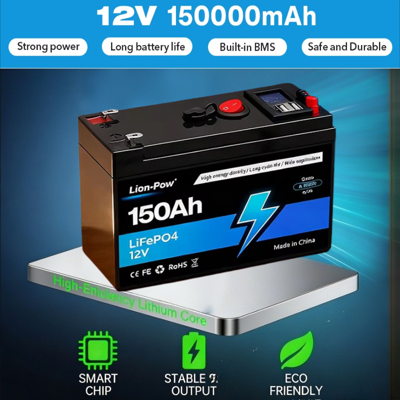12V 150Ah LiFePO4充電式リチウム電池 内蔵B - Fish Finder Battery 12V のレビューと価格