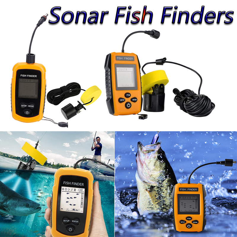 ソナーフィッシング用のソナーカバー付きフェイスマシンダー,音 - Fish Finder Transducer 200Khz のレビューと価格