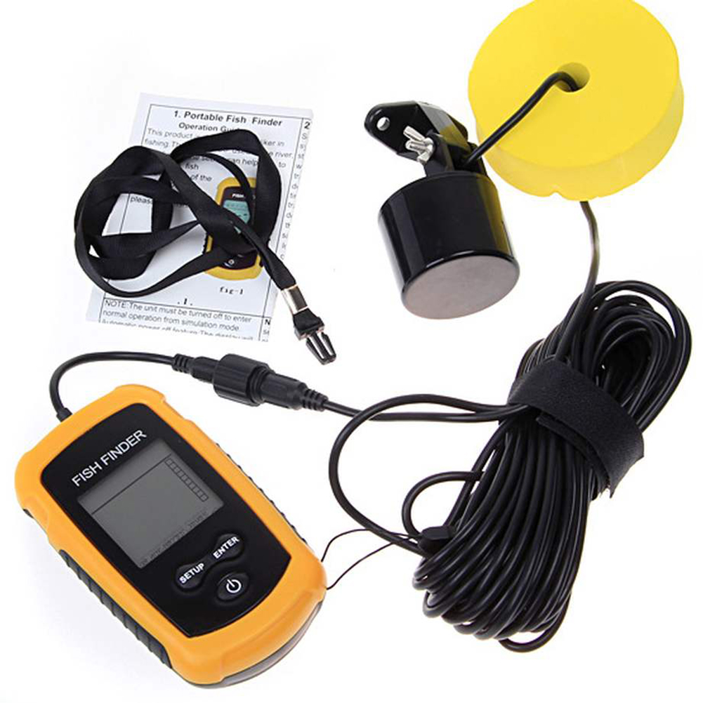 ソナーフィッシング用のソナーカバー付きフェイスマシンダー,音 - Fish Finder Transducer 200Khz のレビューと価格
