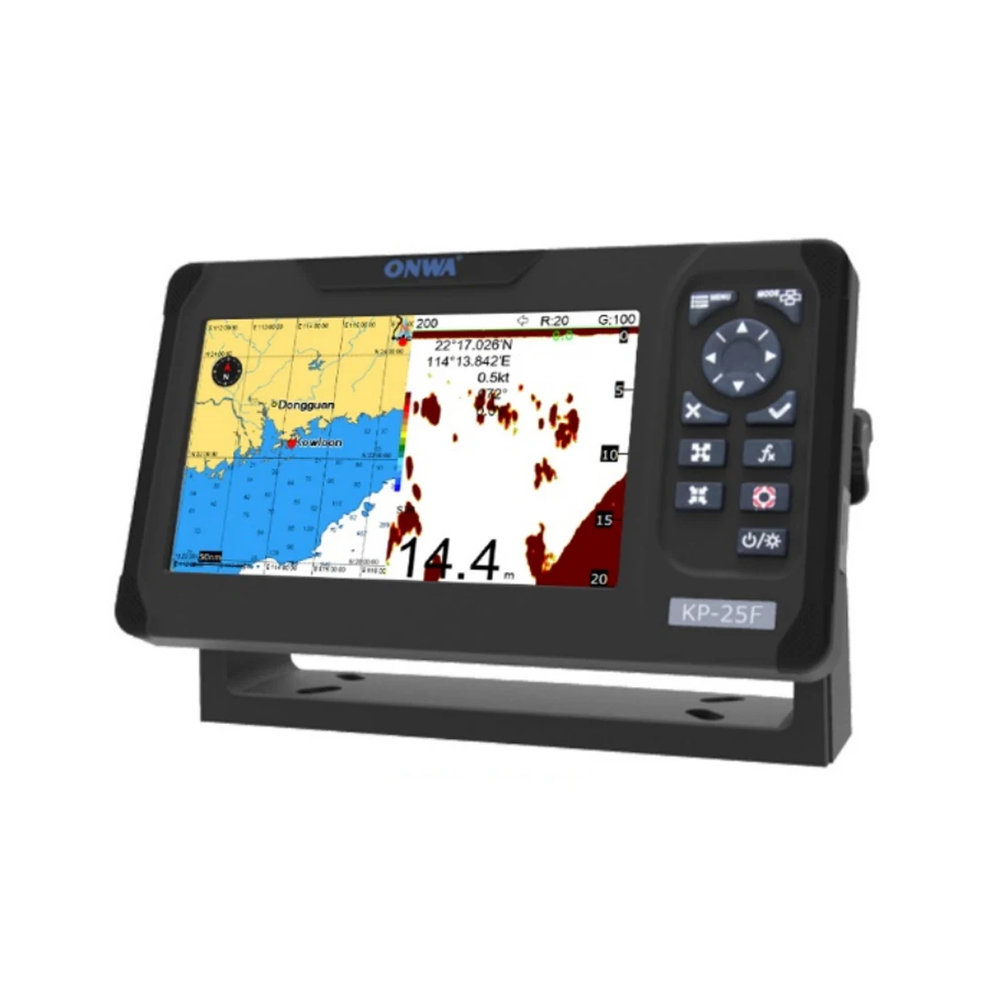 ONWA KP-25F 多機能マリンチャートプロッター、内蔵 - Fish Finder Transducer 200Khz のレビューと価格
